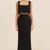 ALICE CROP TOP - BLACK