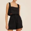 ALICE CROP TOP - BLACK