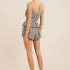AURELIA STRAPLESS TOP - GINGHAM