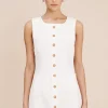EMMA BUTTON DOWN MINI - IVORY