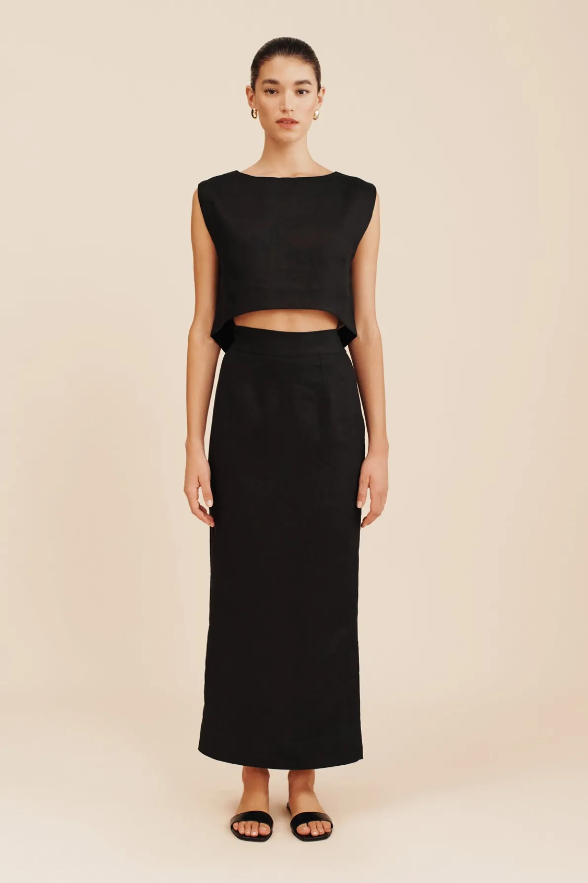 EMMA PENCIL SKIRT - BLACK