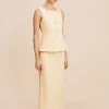 EMMA PENCIL SKIRT - DUSTY CITRON