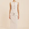 EMMA PENCIL SKIRT - NATURAL