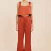 GIGI CROP TOP - REDWOOD