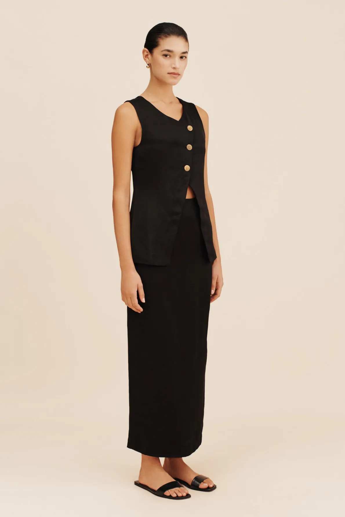GIGI GILET - BLACK