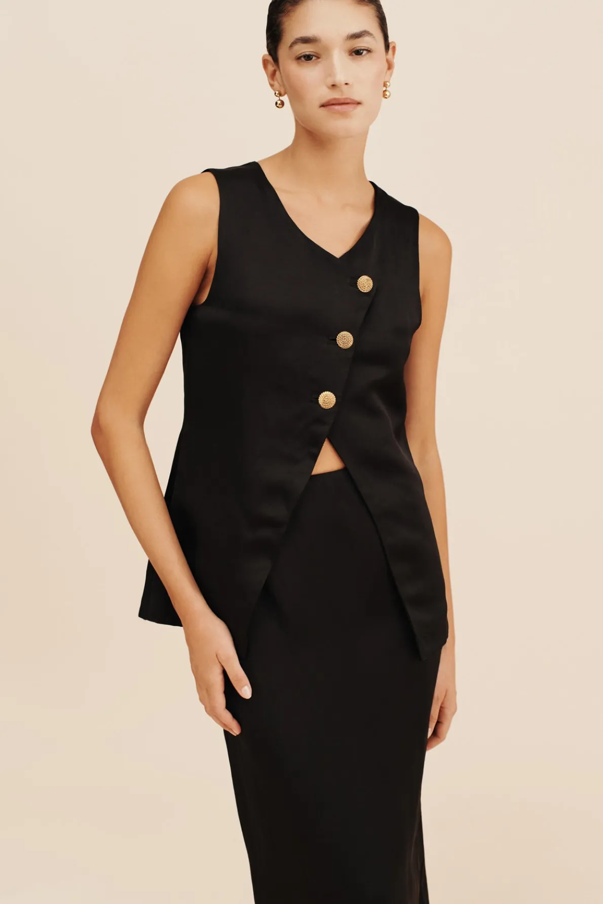 GIGI GILET - BLACK