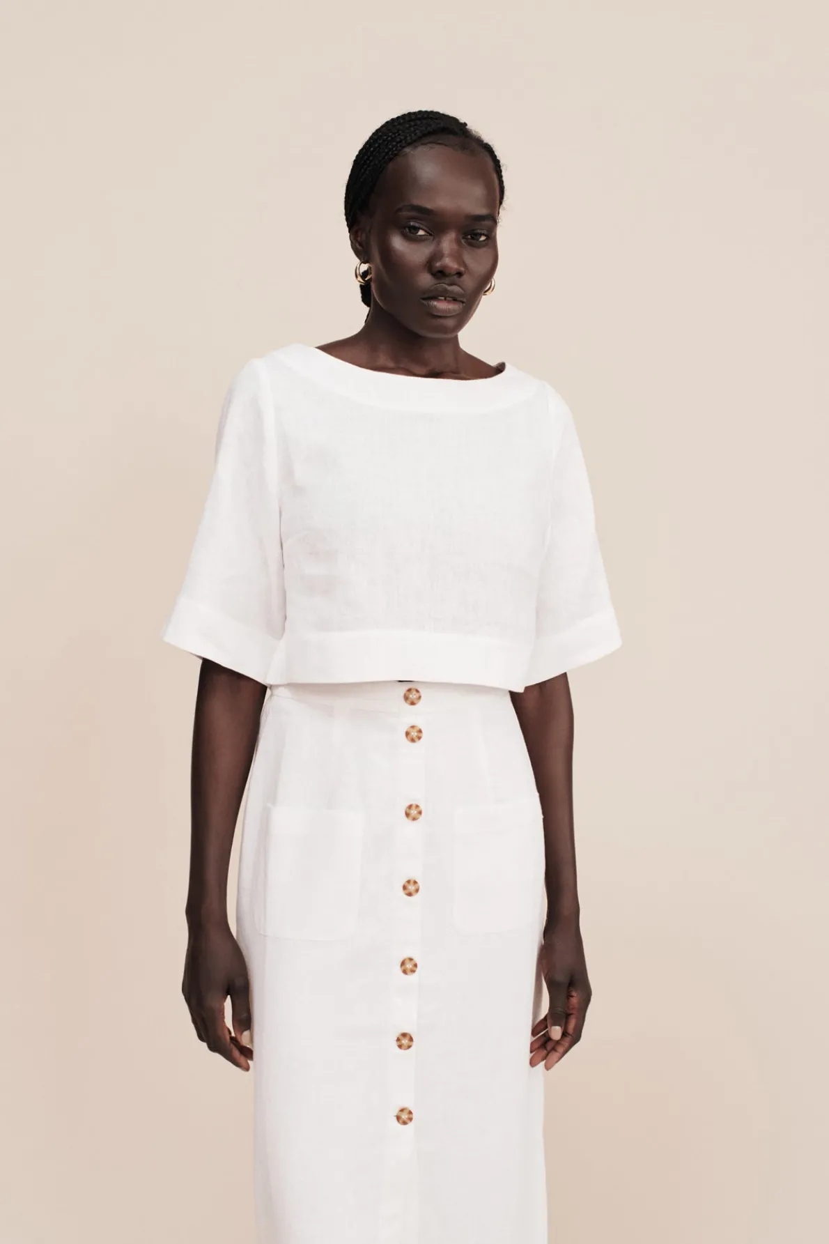 HEIDI SKIRT - IVORY