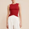 ISABELA TOP - CRIMSON