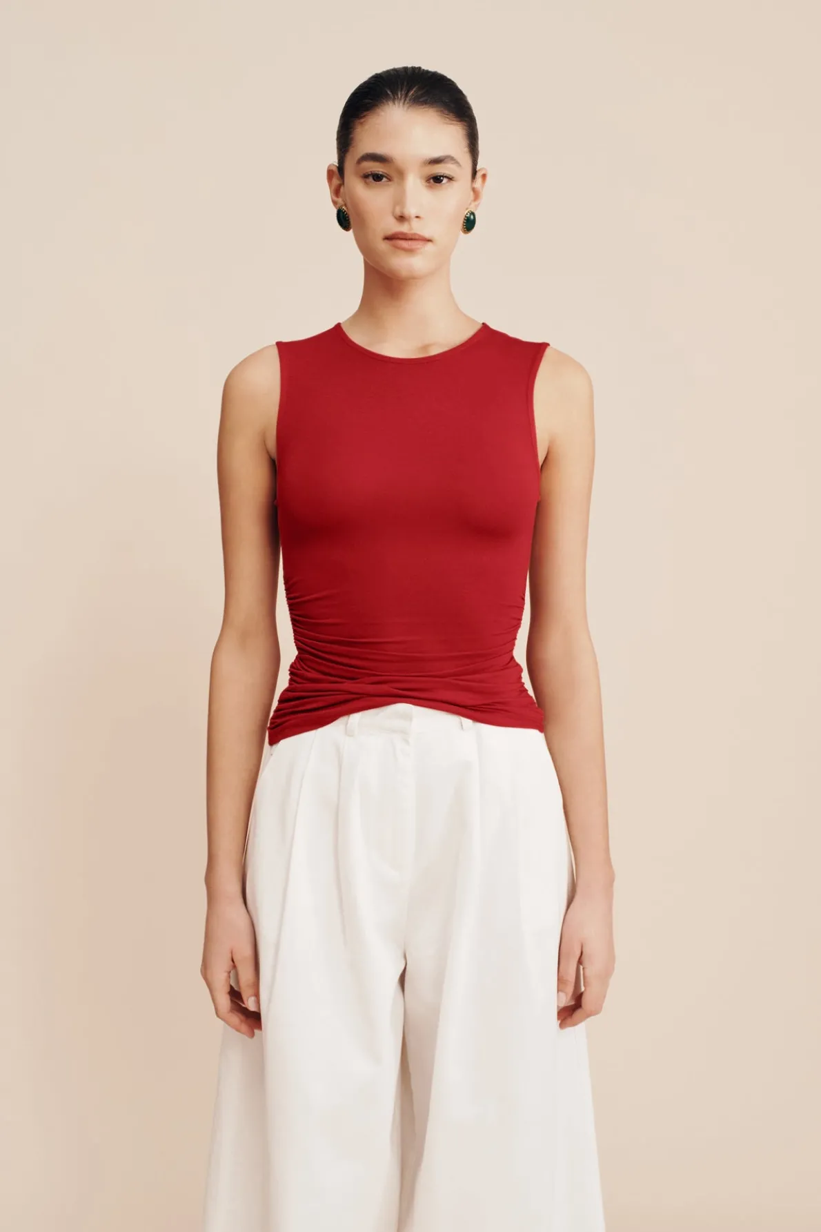 ISABELA TOP - CRIMSON