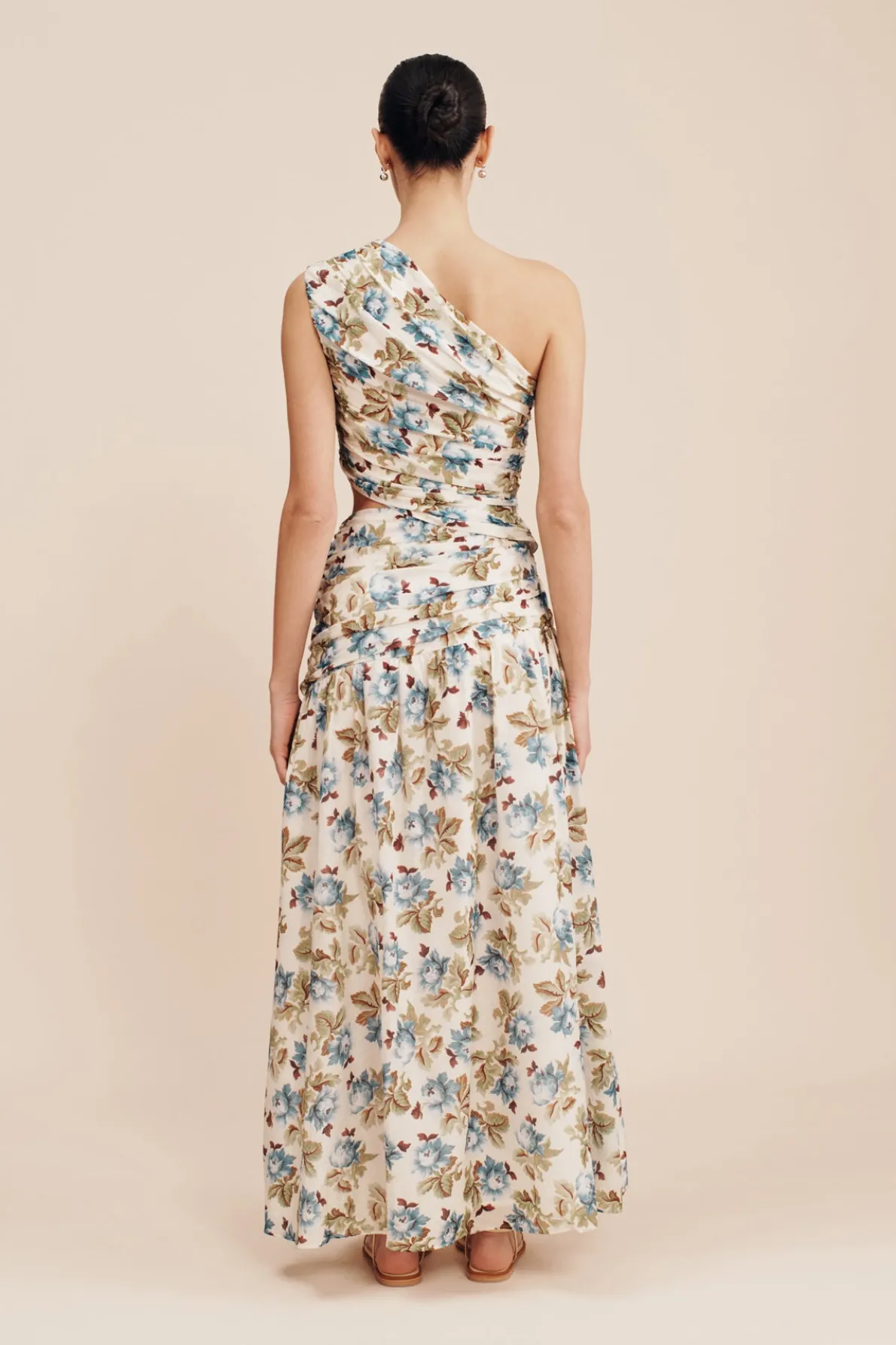 JOSLIN ONE SHOULDER DRESS - MEADOW