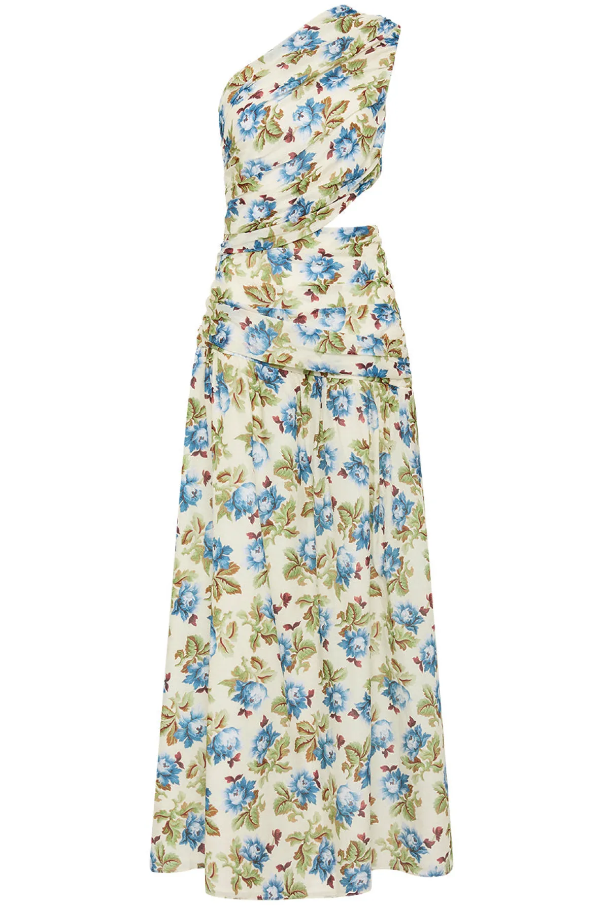 JOSLIN ONE SHOULDER DRESS - MEADOW