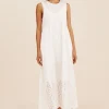 LOUISA SHIFT DRESS - VINTAGE WHITE