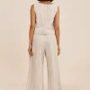 MABEL TOP - BEIGE STRIPE