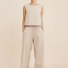 MABEL TOP - BEIGE STRIPE