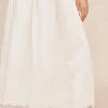 MYLAH STRAPLESS DRESS - CREAM