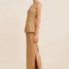 NANCY PENCIL SKIRT - WALNUT