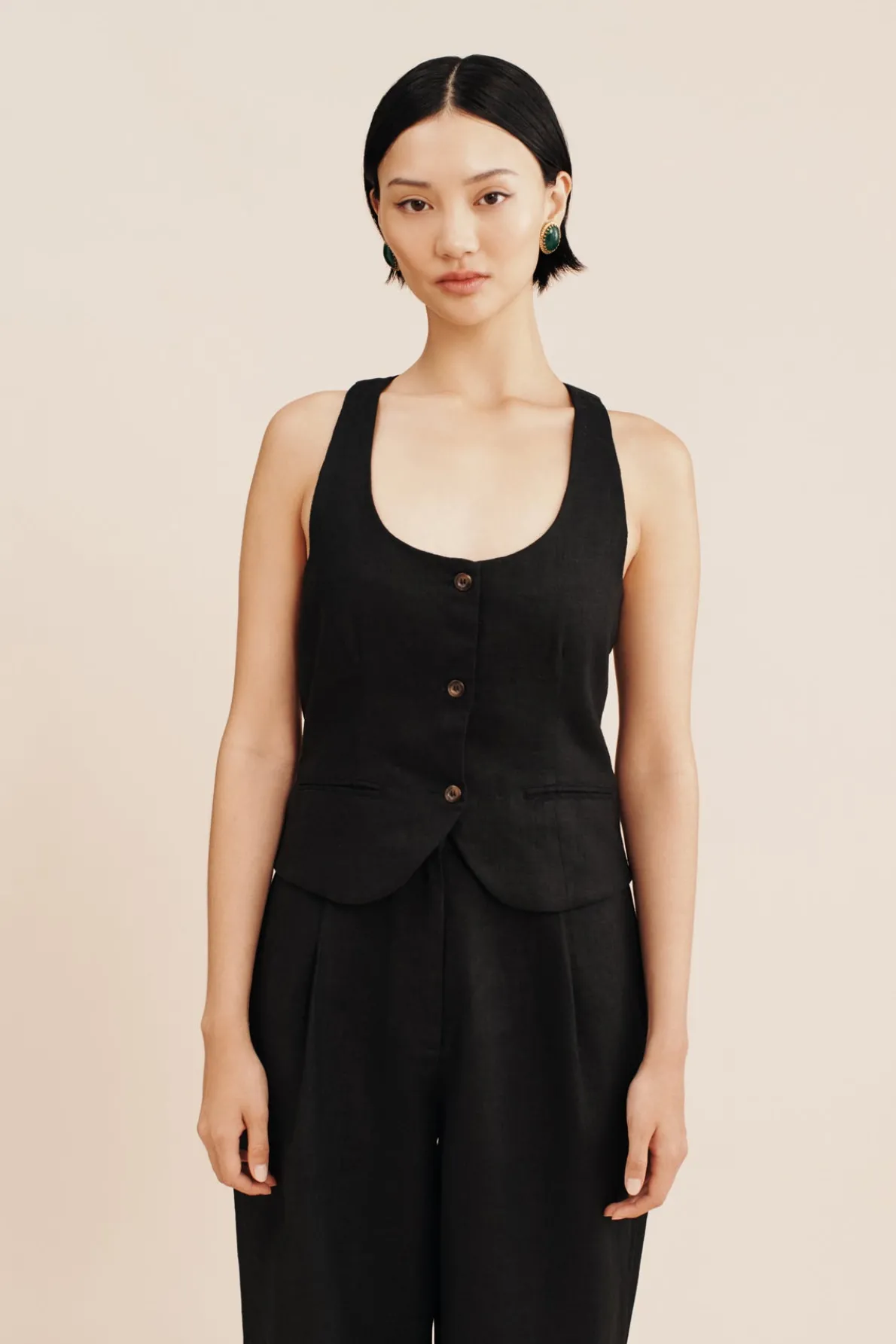 RUBEN VEST - BLACK