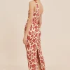 SKYLA COLUMN DRESS - SCARLET BLOOM