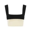 THEO CROP TOP - BLACK STRIPE