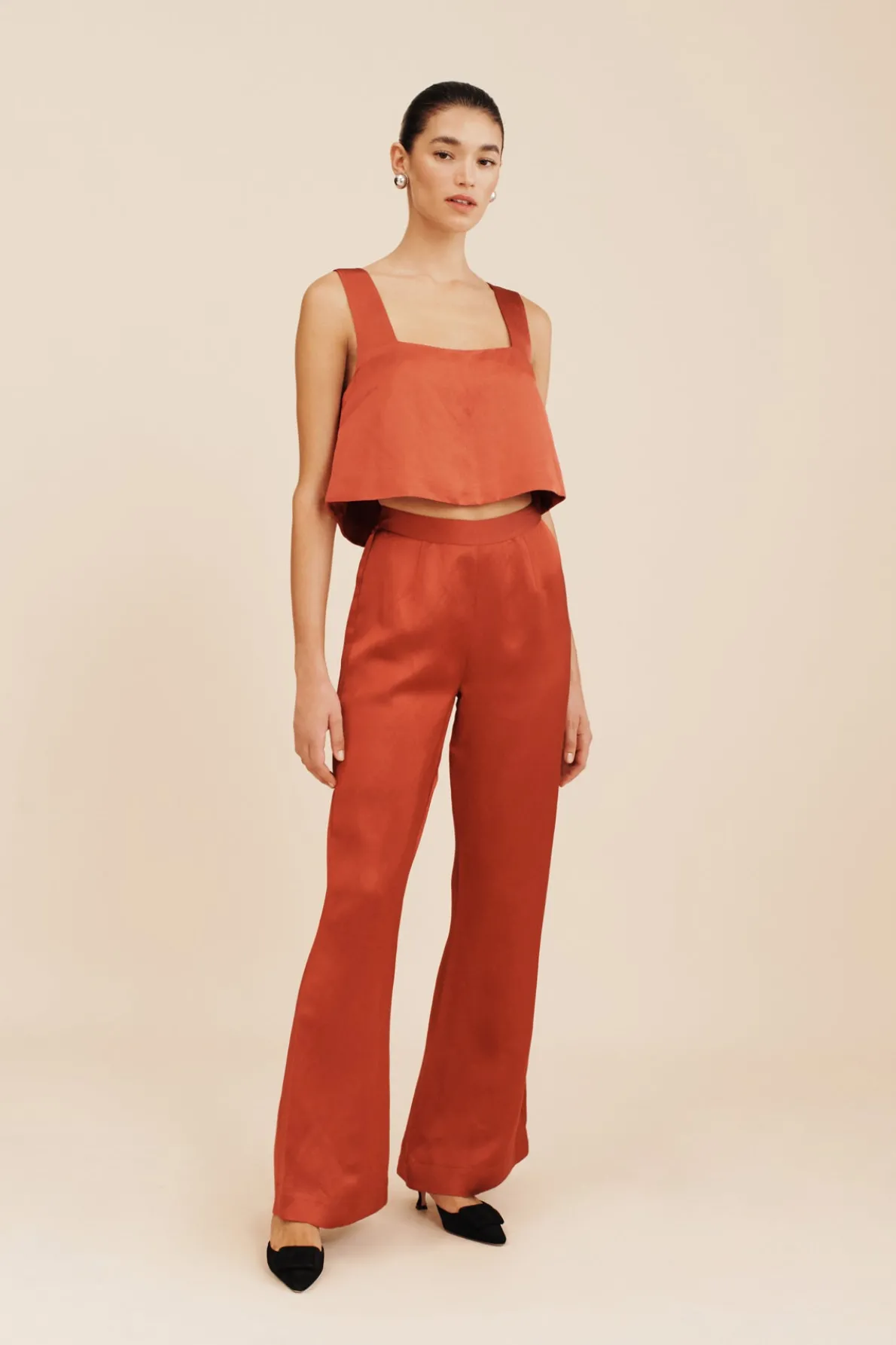 TIA TROUSER - REDWOOD